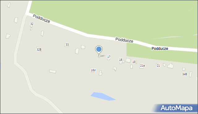 Brok, Podducze, 16b, mapa Brok