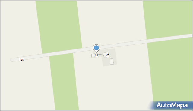 Broszków, Północna, 69, mapa Broszków