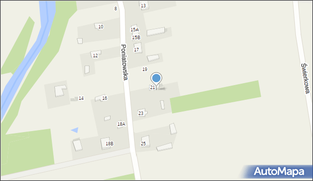 Brudnice, Poniatowska, 21a, mapa Brudnice