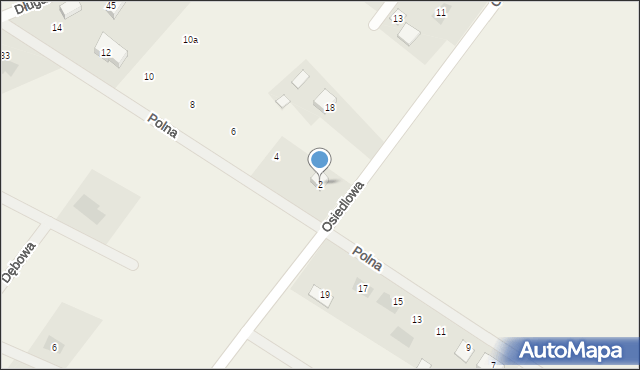 Brudzeń Duży, Polna, 2, mapa Brudzeń Duży