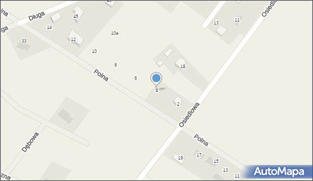 Brudzeń Duży, Polna, 4, mapa Brudzeń Duży