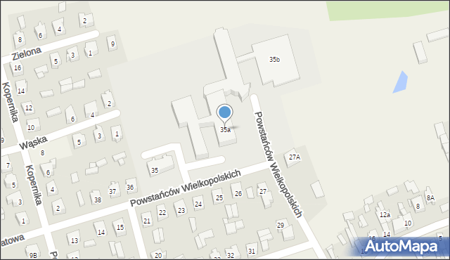 Brudzew, Powstańców Wielkopolskich, 35a, mapa Brudzew