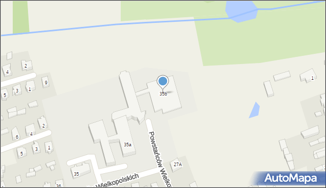 Brudzew, Powstańców Wielkopolskich, 35b, mapa Brudzew