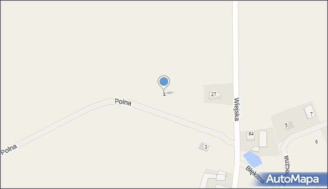Brudzewo, Polna, 4, mapa Brudzewo