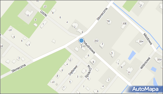 Brwilno Dolne, Południowa, 2, mapa Brwilno Dolne