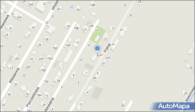 Brwinów, Polna, 9, mapa Brwinów