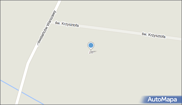 Brwinów, Powstańców Warszawy, 100, mapa Brwinów