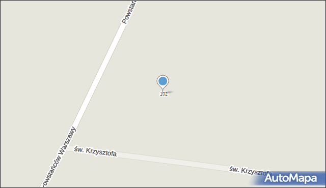 Brwinów, Powstańców Warszawy, 102, mapa Brwinów