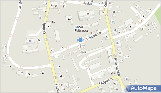 Brześć Kujawski, Podmierna, 6, mapa Brześć Kujawski