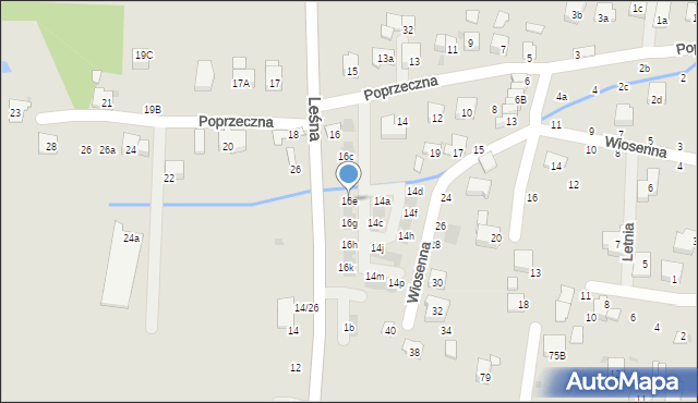 Brzesko, Poprzeczna, 16e, mapa Brzesko