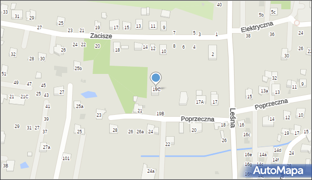 Brzesko, Poprzeczna, 19C, mapa Brzesko