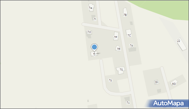 Brzeźno, Podgórcze, 7j, mapa Brzeźno