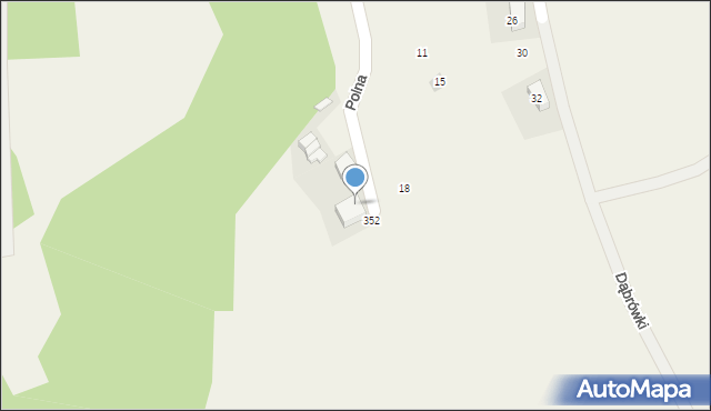 Brzoskwinia, Polna, 12, mapa Brzoskwinia