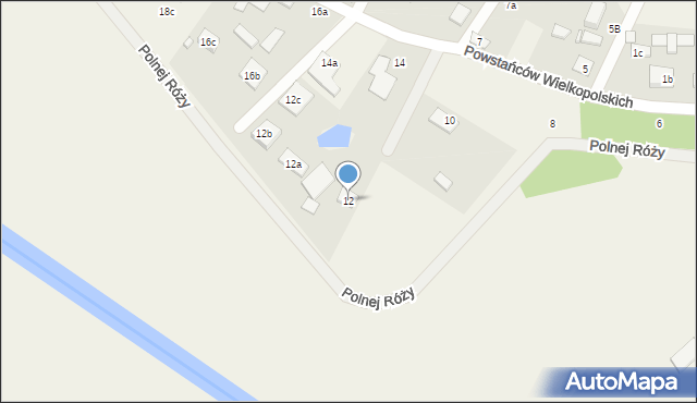 Brzoza, Powstańców Wielkopolskich, 12, mapa Brzoza