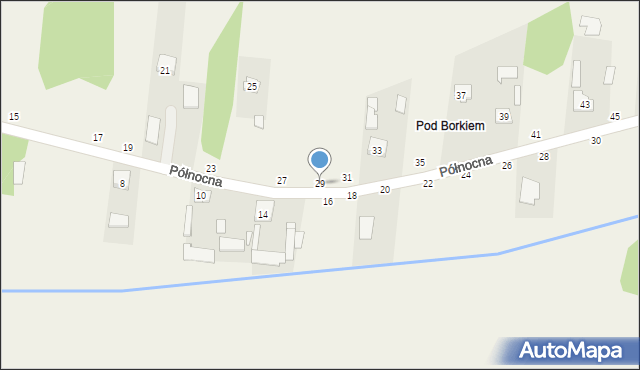 Brzóze, Północna, 29, mapa Brzóze