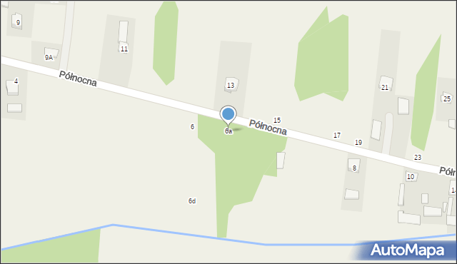 Brzóze, Północna, 6a, mapa Brzóze