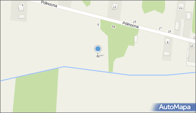 Brzóze, Północna, 6d, mapa Brzóze
