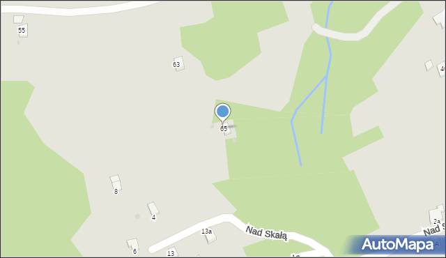 Brzozów, Polna, 65, mapa Brzozów