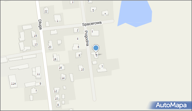 Brzozowo, Pogodna, 5, mapa Brzozowo