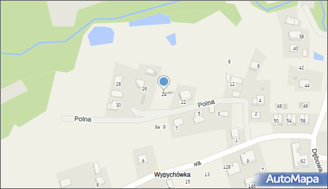 Brzyczyna, Polna, 24, mapa Brzyczyna