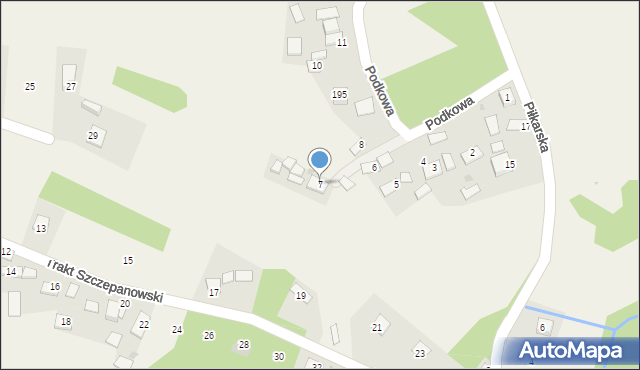 Bucze, Podkowa, 7, mapa Bucze