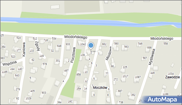 Buczkowice, Pod Akacjami, 2, mapa Buczkowice