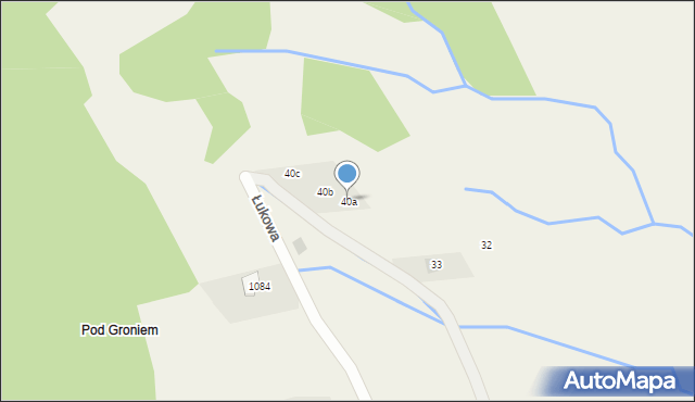 Buczkowice, Podgórska, 40a, mapa Buczkowice