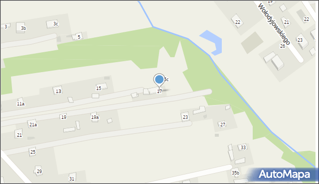 Budy-Grzybek, Potockiego, 17, mapa Budy-Grzybek