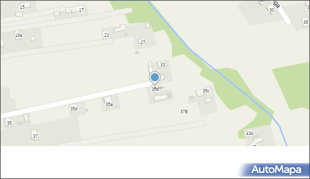 Budy-Grzybek, Potockiego, 35b, mapa Budy-Grzybek