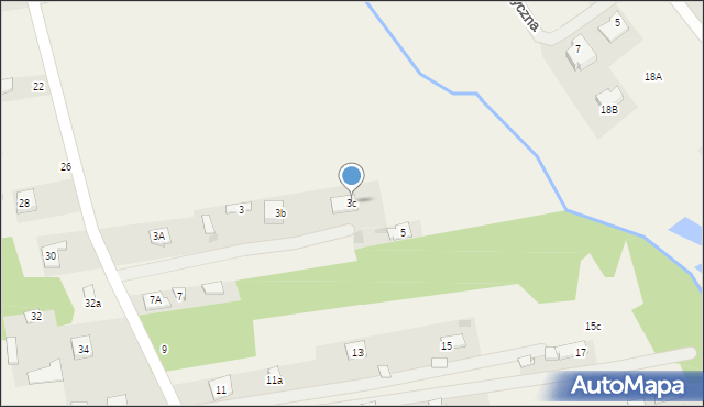 Budy-Grzybek, Potockiego, 3c, mapa Budy-Grzybek