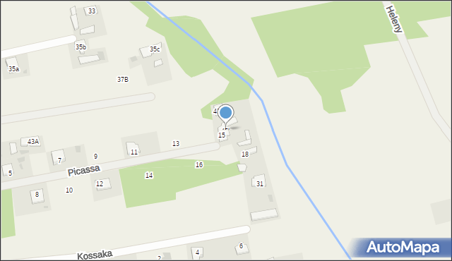 Budy-Grzybek, Potockiego, 45b, mapa Budy-Grzybek