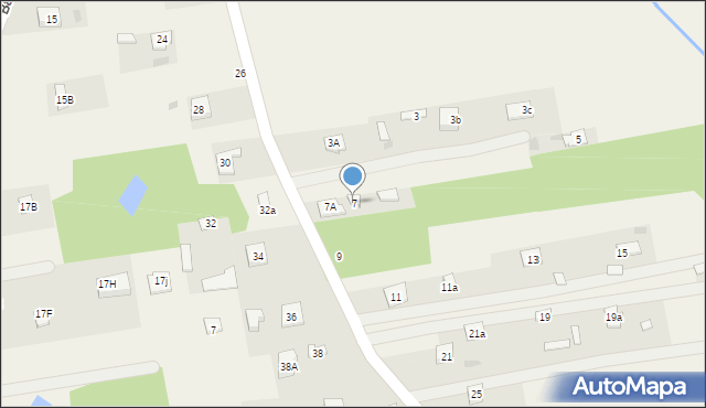 Budy-Grzybek, Potockiego, 7, mapa Budy-Grzybek