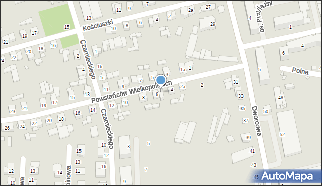 Buk, Powstańców Wielkopolskich, 6A, mapa Buk