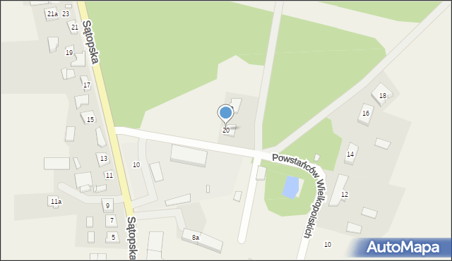 Bukowiec, Powstańców Wielkopolskich, 20, mapa Bukowiec