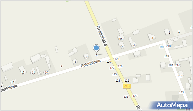 Bukowiec, Południowa, 6, mapa Bukowiec