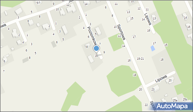 Bukowiec, Poziomkowa, 10, mapa Bukowiec