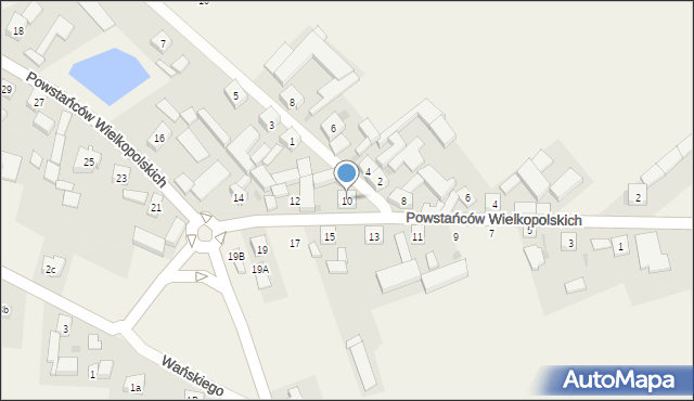 Bukówiec Górny, Powstańców Wielkopolskich, 10, mapa Bukówiec Górny