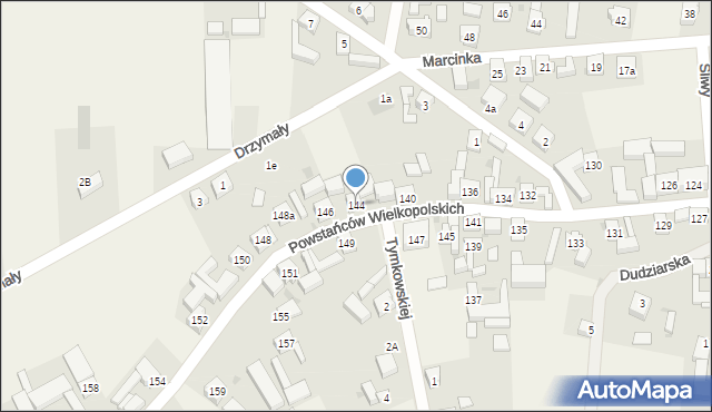 Bukówiec Górny, Powstańców Wielkopolskich, 144, mapa Bukówiec Górny