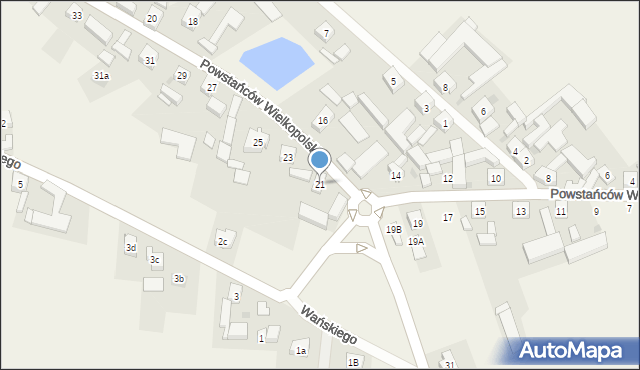 Bukówiec Górny, Powstańców Wielkopolskich, 21, mapa Bukówiec Górny