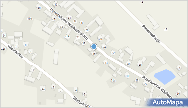 Bukówiec Górny, Powstańców Wielkopolskich, 35, mapa Bukówiec Górny