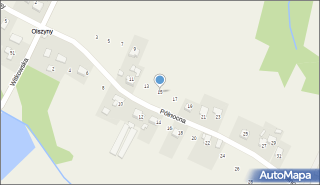 Bulowice, Północna, 15, mapa Bulowice