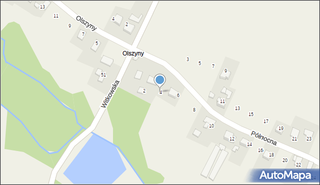 Bulowice, Północna, 4, mapa Bulowice