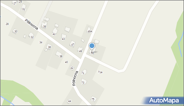 Bulowice, Północna, 59, mapa Bulowice