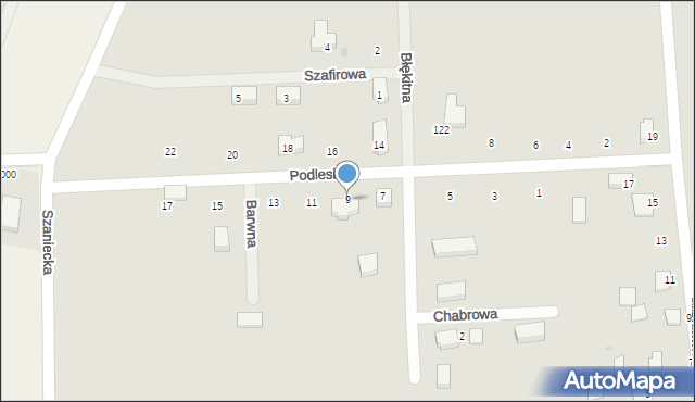 Busko-Zdrój, Podlesie, 9, mapa Busko-Zdrój