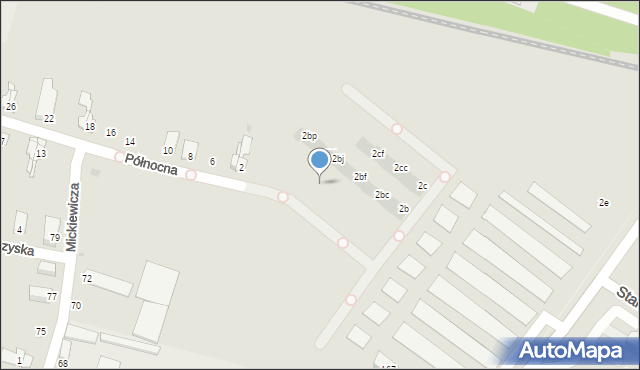 Bytom, Północna, 2ae, mapa Bytomia