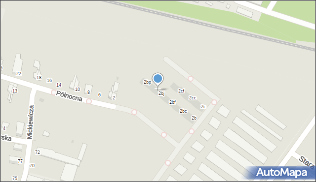 Bytom, Północna, 2bk, mapa Bytomia