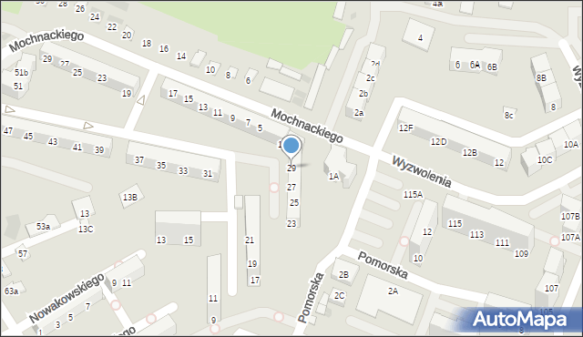 Bytom, Pomorska, 29, mapa Bytomia