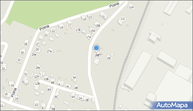 Bytom, Polna, 19B, mapa Bytomia