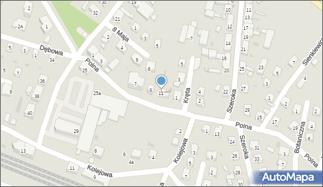 Bytom Odrzański, Polna, 11, mapa Bytom Odrzański