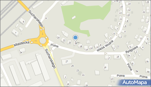 Bytów, Polna, 18, mapa Bytów